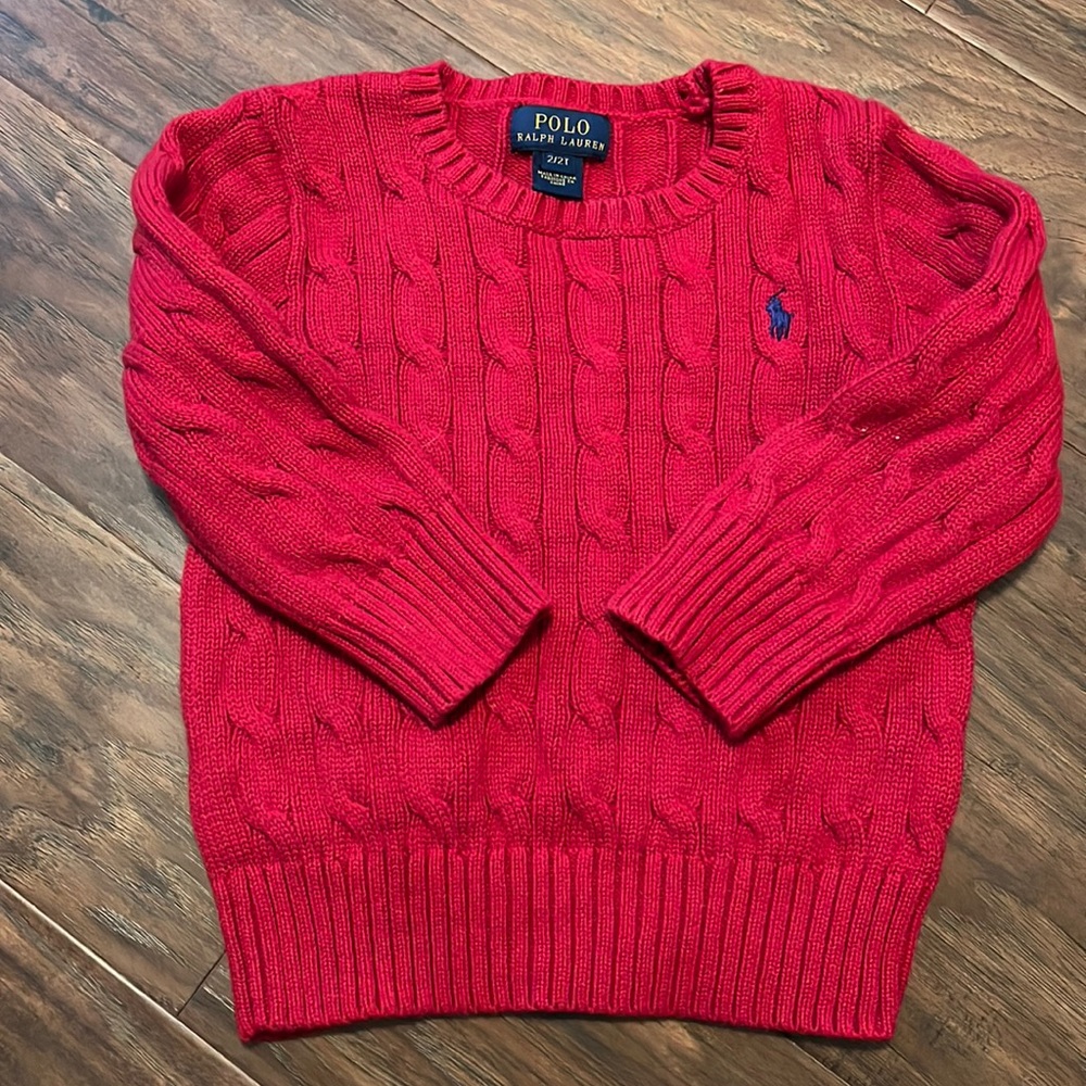 Toddler boys polo sweater